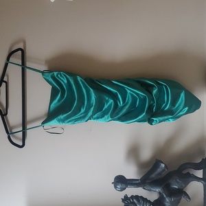 Emerald Green Backless Dress